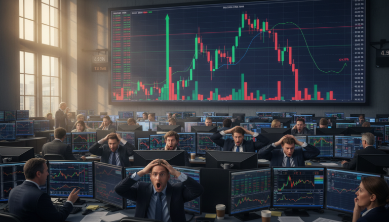 Marché : Comment l&rsquo;or a perdu plus de 8% en quelques minutes après une flambée spectaculaire