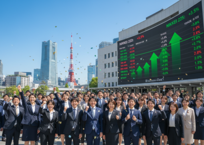 la bourse de tokyo s'envole après la victoire électorale majeure de la première ministre aux législatives, signe de confiance retrouvée sur les marchés.