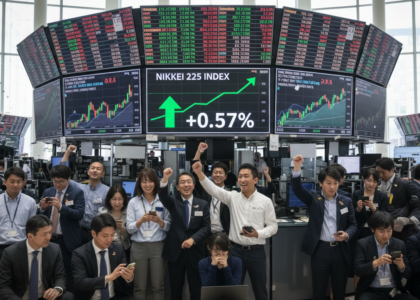 le nikkei termine la séance en progression, enregistrant un gain de 0,57% à la clôture, soutenu par de bons résultats économiques et l'optimisme des investisseurs.