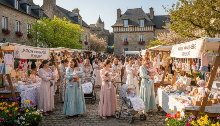 Hennebont : succès au rendez-vous pour la bourse maman-bébé printanière