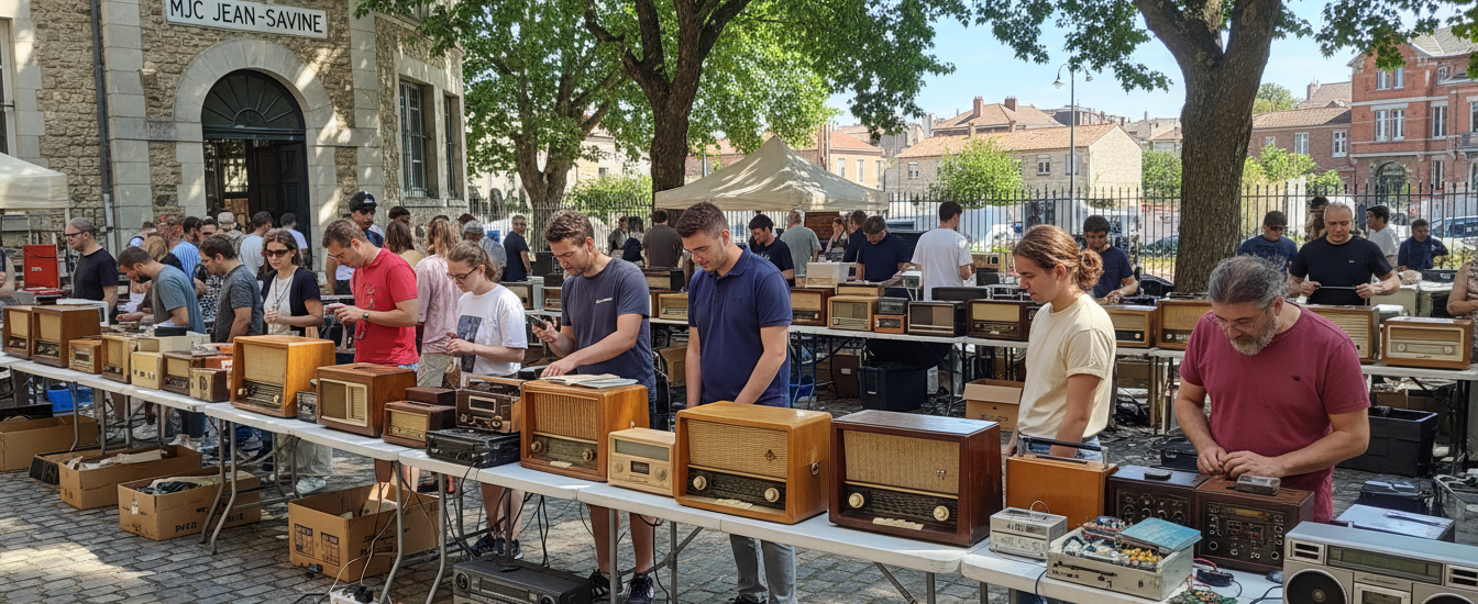 découvrez le marché aux radios et équipements électroniques à la mjc jean-savine : une occasion unique pour les passionnés de retrouver, échanger ou vendre du matériel électronique vintage et moderne.
