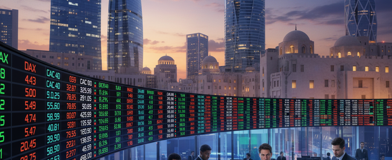 les bourses européennes clôturent en baisse dans un contexte économique incertain, influencées par les développements au moyen-orient et des indicateurs financiers contrastés.