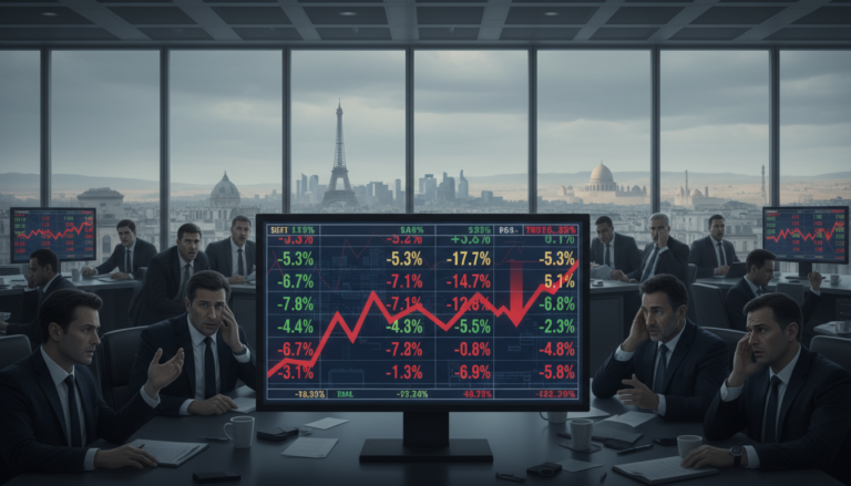 Paris et les marchés européens replongent dans le rouge face aux tensions croissantes au Moyen-Orient